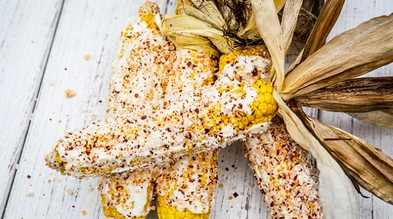Grillad majs (Elotes på mexikanskt vis)